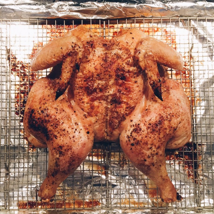 Roasted Spatchcocked Chicken