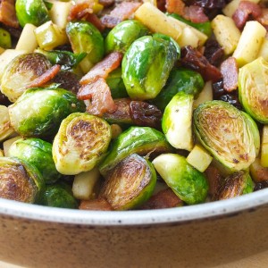 Brussels Sprouts with Bacon and Apples