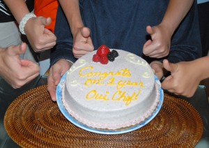 Oui, Chef's One Year Anniversary!