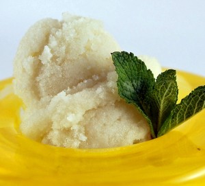 Green Apple and Basil Sorbet