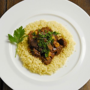 Lamb Tagine with Chickpeas and Apricots
