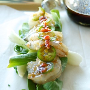 Spicy Asian Shrimp Baked in Parchment