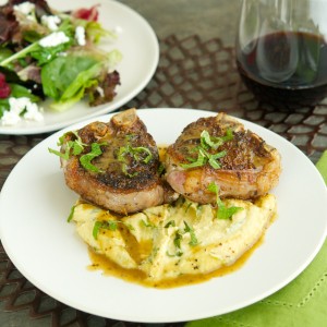 Spiced Lamb Chops with Chickpea and Ramp Purée